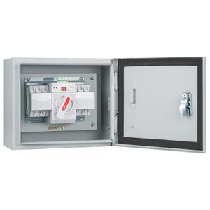 125 Amp 3P Dual Power Automatic Transfer Switch, 120/240V Generator Changeover Switch, with Metal Electrical Box for Outdoor and Indoor