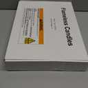 Homemory 12Pcs Flameless Candles with Star String Fairy Lights, Flickering Battery Operated Candles, LED Fake Candles with Remote and Timer, Christmas, Weddings, Home Decor, White (12pcs, D2.2"x H5"6"7")