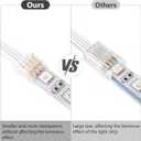 RGBZONE 20Pcs 4 Pin 10mm LED Strip Connectors Strip to Wire Connector and 32.8FT/10M 4 Pin RGB Extension Cable Wire for Non-Waterproof 10mm SMD RGB 5050 LED Light Strip