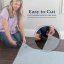 Veken 2x3 Ft Rug Pad Gripper for Hardwood Floors, Non Slip Grey Blue Rug Pads for Area Rugs, Thick Rug Grippers for Tile Floors, Under Carpet Anti Skid Mat, Keep Your Rugs Safe and in Place