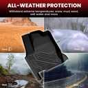 LASFIT Floor Mats for Toyota Land Cruiser 2026 2025 2024 2027, All Weather TPE Custom Fit Rear Trunk Mat for Land Cruiser Accessories, Land Cruiser Cargo&Backrest&Floor Mats