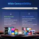 iPhone iPad Pencil for iOS & Android Touch Screens, New Designed 15 Mins Fast Charge Universal Stylus Pen for Apple iPad Pro, Air, Mini, (Palm Rejection) iWatch, iPhone, Samsung, Tablet All Devices
