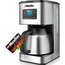 Mueller Ultra Brew Thermal Coffee Maker, 8 cup (34oz) Carafe, Keep Warm, Auto Shut-Off, LCD Display Coffee Machine, Programmable, Delay Brew Function, Stainless Steel 