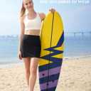 KPSUN Women's Swim Skirt with Pockets Tummy Control Bathing Suit Bottoms High Waisted Stretchy Athletic Swimsuit Skirts 2025 (Medium, Black)