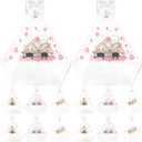 ABOOFAN Triangle Onigiri Packaging Bags Disposable Rice Ball Wrappers with Cute Cartoon Design 5.91 Inch Sushi Wrapping Bags for Takeout and Party