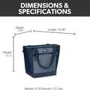 Igloo MaxCold Soft Coolers, Insulated Soft Sided Cooler Bag, Foldable Reusable & Leak Proof Food Grocery Bag, Portable Travel Cooler, Can Count: 16