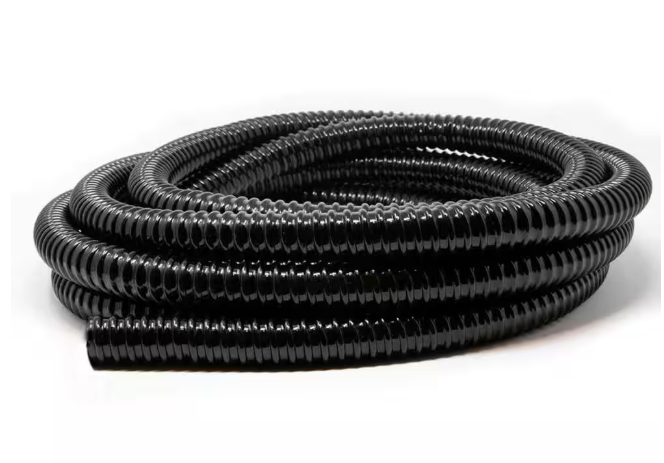 Pond Tubing ID 1” × 20FT Long Corrugated Flexible Pond Hose Pipe  Pond Pump Fountain Garden Waterfall