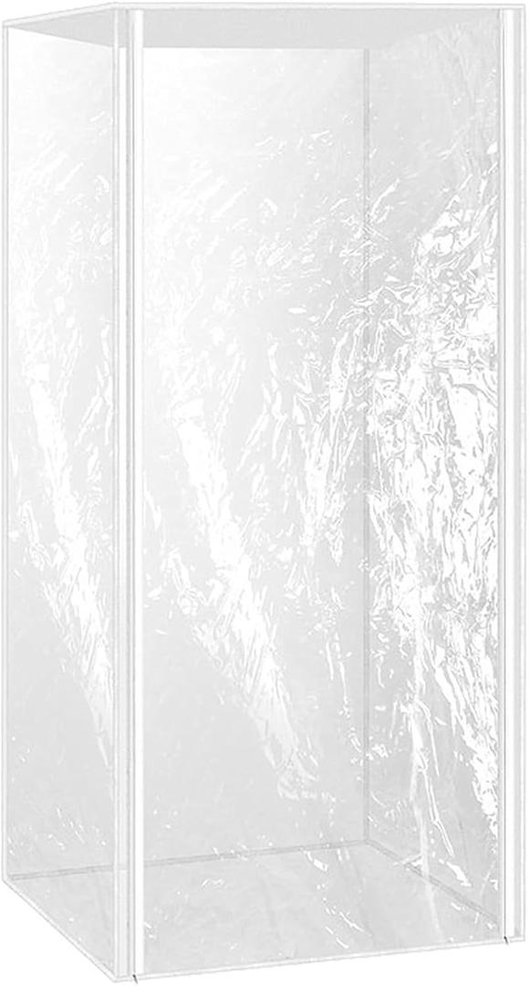 Bun Pan Rack Cover, Bakers Rack Cover, Clear Versatile Bakers Rack Cover Waterproof Pan Sheet Rack Cover Dust Proof Bakery Racks Cover Easy to Clean Bread Rack Cover with Zipper for Storage (L)