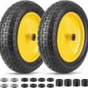 TICONN 4.80/4.00-8 Tire, 16" Flat Free Wheelbarrow Tire and Wheel