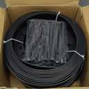 Gardzen 1.5" x 100' Landscape Edging Kit, Garden Edging Coil Comes with 120 Pcs Spikes, No Dig Lawn Border Design