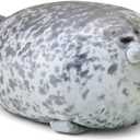 Plupiapio Valentines Stuffed Animal, Seal Pillow, Kawaii Chubby Blob Seal Plush Pillow Stuffed Cotton Plushies Animal Toy Cute Ocean Pillow (13 inch Small)