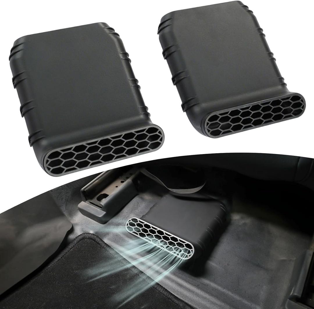 Under Seat Vent Deflectors Fit for Ford Bronco 4-Door 20212025 Rear AC Vent Deflector Bronco Accessories Fit for OEM or Regular Floor Mats 2PCS