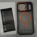 Magnetic 3 in 1 for iPhone 17 Pro Max Case, [Omni-Directional Protection] with 1x Screen Protector + 1x Camera Cover, [Seamless Work with Magsafe] Protective Case for iPhone 17 Pro Max Cosmic Orange