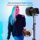 amaran Ray 360c 360W RGB LED Video Light APP/DMX Control 12 Effects,COB Continuous Output Lighting, Bowens Mount Portable Light for Photography, Studio,Video Recording (Ray 360c)