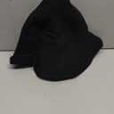 Halloween Witch Hat for Women Wide Brim Foldable Halloween Wool Hats for Party Cosplay Costume Accessory (Black)