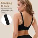 WOWENY Wireless Bras for Women No Underwire Push Up Bra Comfort Seamless Full Coverage Bralettes with Support Everyday Bra (XL)