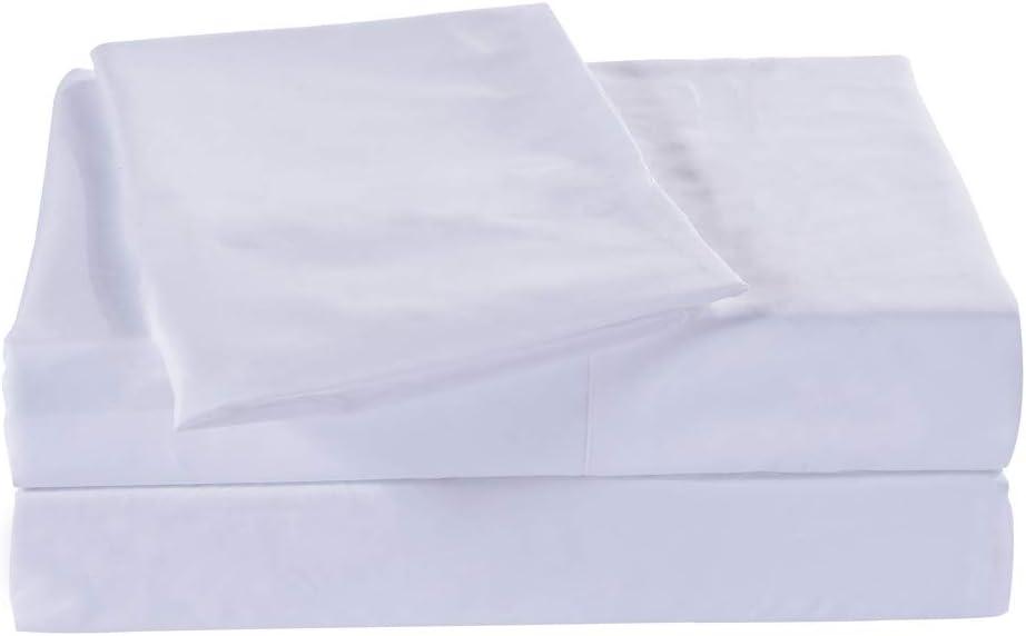 Twin Size Flat Sheet Single - 300 Thread Count 100% Egyptian Cotton Quality - Hotel Collection Flat Sheet Sold Separately - White