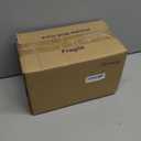 4 Pack Clear Hammered Glass Shade, Bell Shaped Light Fixture Replacement Globe or Cover with 2-1/8-Inch Fitter for Ceiling Fan Light Chandelier Wall Sconce, G0014