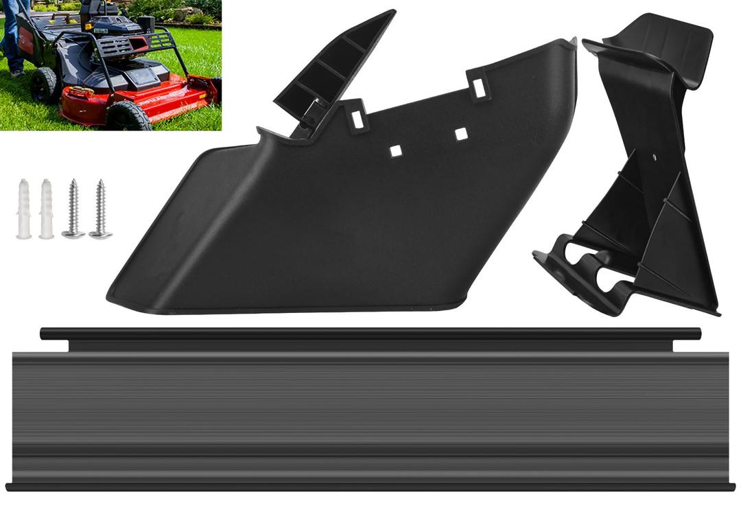 LEAFLEX 120-5225 Mulch Plug & 121-2319 Side Discharge Chute & 120-6241 Trailing Shield Compatible with Toro Exmark 30" Timemaster Lawn Mowers Fits 20199 20200 20975 21199 21199HD Models
