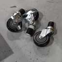 ROCKPOINT Stainless Steel Table for Prep & Work with Caster Wheels 24x48 Inches, NSF Metal Commercial Kitchen Heavy Duty Table with Adjustable Under Shelf and Table Foot for Restaurant, Home and Hotel