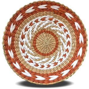 Woven Wall Basket Decor -Woven Bowls Trays Hanging Baskets Indoor Bowls For Home Wall Art.Rustic Durable Structured Boho Decorations. Different Combined Solo Gift Products