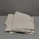 jinchan Linen Lined Curtains 63 Inch Length for Living Room Darkening Bathroom Curtains Window Beige Short Drapes for Kichen Room, 50 Inch Wide Farmhouse Drapes with Grommet Top, 2 Panel Set (Privacy Natural)