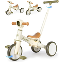 LOL-FUN Tricycle for Toddlers 1-3 Baby Balance Bike 1 2 Year Old Boys Girls Ride on Toy with Parent Steering Push Handle & Removable Pedal