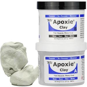 Aves Apoxie Clay - 2 Part Self Hardening Modeling Clay - 1 Pound White