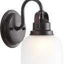 JONATHAN Y JYL7407C Virginia 5.75" 1 luz LED tradicional clsica de tocador moderna 2700K LED 4W bombilla entrada vestbulo cocina, bao, dormitorio, sala de estar, pasillo, bronce aceitado