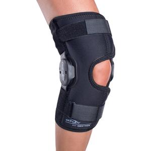 Donjoy Deluxe Hinged Knee Brace: Drytex Sleeve - Enhanced Support, Breathable Comfort for Active Recovery (X-Large)