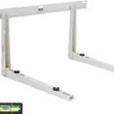 Ivation Split AC Mounting Bracket, Universal Heavy-Duty Outdoor Wall Mount System with Hardware & Level for Ductless Mini Split Air Conditioner Condenser & Heat Pump Units, 440 Lb. Max Capacity