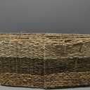 13x13 Storage Cube Bins, Wicker Storage Basket for Cube Shelf, Natural Foldable Cube Storage Bin, Cube Storage Baskets, Large Woven Baskets, Square Wicker Baskets for Organizing Set of 4