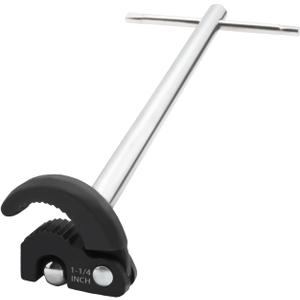 11" Basin Wrench with Adjustable Jaw from 3/8 Inch to 1-1/4 Inch, Sink Faucet Wrench for Fixing Rear and Union Nuts Under Sink Tight Spaces (Ordinary)