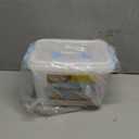 Wooden Train Set 35 Piece All in One Wooden Toy Train Tracks Set with Magnetic Trains and Railway Accessories, Comes in A Clear Container, Compatible with All Major Brands