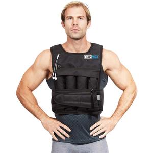 RUNmax Run Fast 20lb Weighted Vest (without Shoulder Pads, 20lb), Black