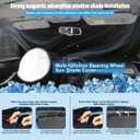 3PCS Car Window Shades Front Windshield Sun Shade Foldable Window Shade Custom Fit for 2018-2022 KIA Sportage Accessories Car Shades for Front Windows Anti-UV Rays Block Heat