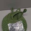 Boho Wall Hanging Fruit Baskets for Kitchen 3 Pack Woven Produce Holder with 6 Pcs Strong Hooks Vegetable Hanging Basket for Organizing Teardrop Home Wall Potato Onion Storage, Green