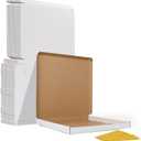 HORLIMER 12.5x12.5x1 inches Shipping Boxes Set of 25, White Corrugated Cardboard Box for Mailing, Packaging, Small Business