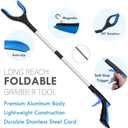 7PC Hip Kit For Seniors Total Hip Replacement Prime, Hip Replacement Kit After Surgery, Hip Replacement Recovery Kit With Grabber,Sock Aid,Leg Lifter,Dressing Stick,Shoehorn,Back Scratcher,Bath Loofah