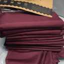 Party Solids Pack of 12 Premium Plastic Tablecloth 54 Inch x 108 Inch Rectangle Table Cover - Burgundy