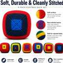 Retro Striped Footbag Professional Sand Filled Kick Ball - Foot Bag for Beginners & Pros, Compact Agility Training & Outdoor Circle Game for Adults and Teens (03-A)