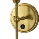 Modern Wall Sconces with Amber Flower Glass Shade 1 Pack, Mid Century Bathroom Vanity Wall Light Fixtures Gold Vintage Wall Lights with Switch for Mirror Bedroom Living Room