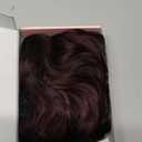 REECHO Clip in Hair Extensions, 4PCS Hair Extensions 24" Thick Long Beach Waves hair extensions HE003 Invisible Lace Weft Natural Soft Hairpieces for Women (Black to Burgundy Ombre)