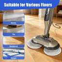 8 Pack Steam Mop Pads Compatible with Shark S8201 S8001 S7001 S7201 S7005 S7000 Series, S7000AMZ S7001TGT– Microfiber Replacement Scrub Pad, All-in-One Reusable Cleaning Refills for Hard Floor