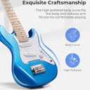 Vangoa 30 Inch Kids Electric Guitar Starter Kit with Amp - Blue