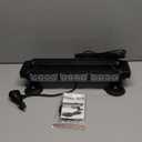 LINKITOM LED Strobe Flashing Light Bar -Double Side 30 LED High Intensity Emergency Hazard Warning Lighting Bar/Beacon/with Magnetic for Vehicle Trucks Roof Safety (Amber&White)