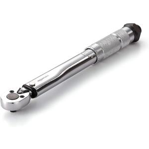 Amazon Basics 1/4-Inch Drive Click Torque Wrench, 35-200 in.-lb/3.95-22.5 Nm, Adjustable Ratchet with High Contrast Dual Range Scales, Steel Construction