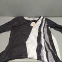 Zeagoo Women Tops 3/4 Sleeve Dressy Casual Plus Size Tunics to Wear with Leggings Swing Flare T-Shirt Loose Blouses Medium