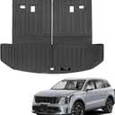 Custom for 2021-2025 2026 Kia Sorento Cargo Mats Trunk Liner with 3rd Rear Seat Backrest Mat All Weather TPE Protection Mat Sorento 6/7 Seat S LX EX SX Accessories (for 2021-2026 Kia Sorento)