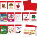2 x 12 Pcs Camp Card for Kid Summer Camping Stationery from Parent | 12 Styles, Cards to Send Kids at Camp, From Parents, Summer Camp Letters, Red Envelopes Included, 7.08 x 11.81 inches